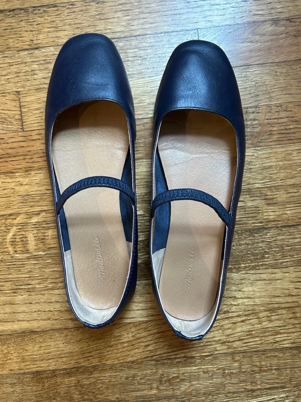 Madewell Greta Leather Mary Jane Ballet Flats